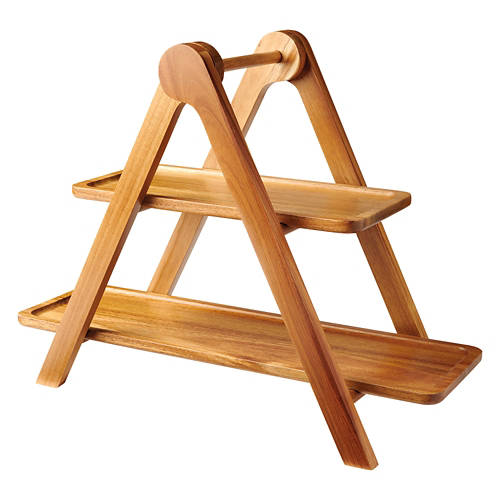 Wooden Cake Stand, 2-Tier