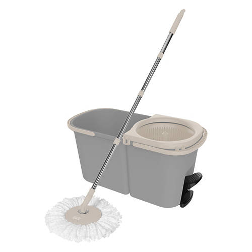 Hands - Free Spin Mop Set, Grey