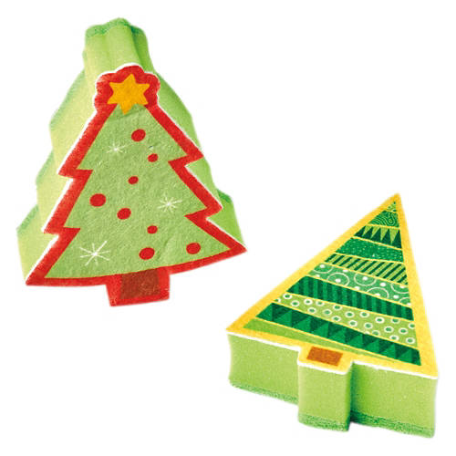 Holiday Novelty Sponges - Trees