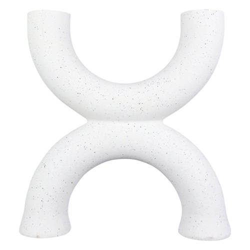 Double Horseshoe Abstract Candle Holder