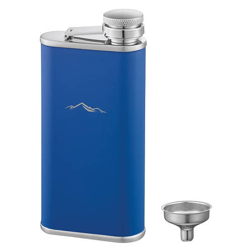 Stainless Steel Flask & Funnel Set, Navy