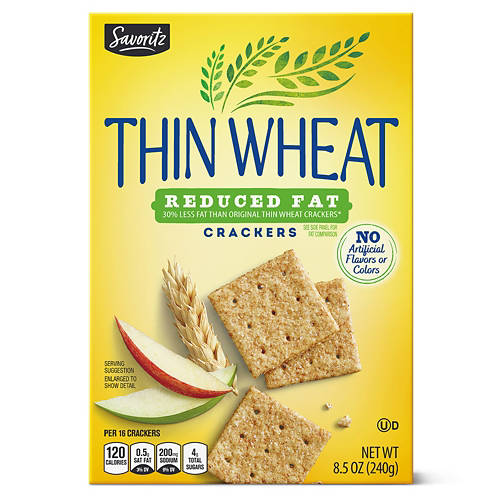 Reduced  Fat Thin Wheat Crackers, 8.5 oz