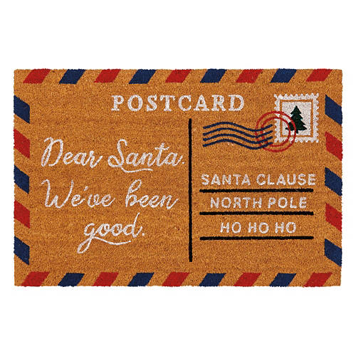 24" x 36" Holiday Coir Mat - Postcard