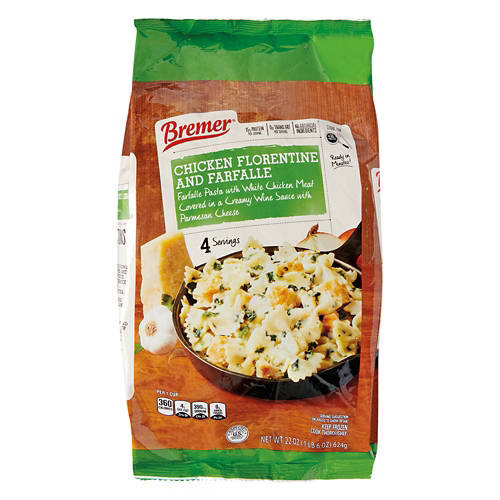 Chicken Florentine Farfalle Product Image Front shot 01