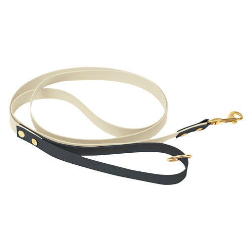 Dog Waterproof Leash - Black/Cream, One Size