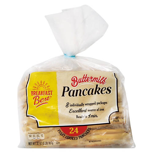 Frozen Buttermilk  Pancakes, 24 count