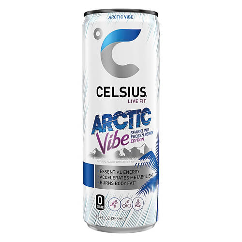 Arctic Vibe Frozen Berry Sparkling Energy Drink, 12 fl oz