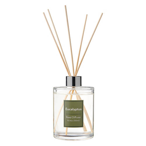 Glass Reed Diffuser - Eucalyptus, 10.14 oz