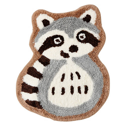 Juvenile Raccoon Shaped Rug