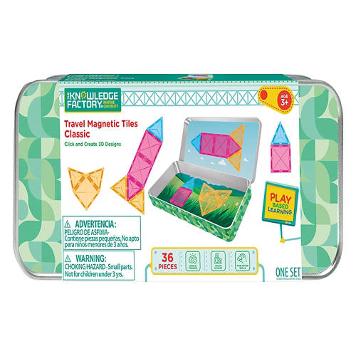 36 Pieces Travel Magnetic Tiles - Classic