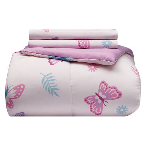 Full Size Comforter Set - Butterflies, Pink