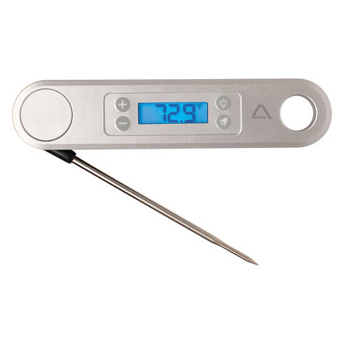 LCD Display Meat Thermometer, Silver