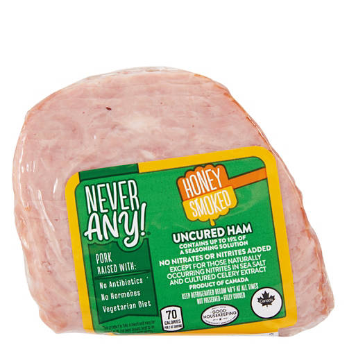 Antibiotic Free Sliced Honey Smoked Uncured Ham, per lb