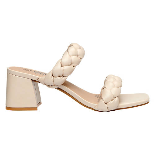Ladies Fashion Heel Sandal - Nude, 10