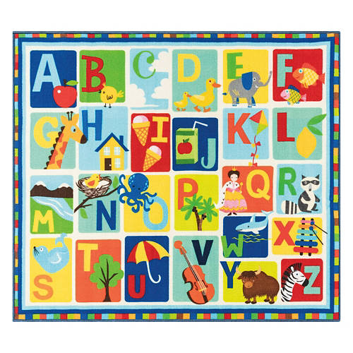 46” x 52” Education Rug, ABC Primary Product Image Front shot 01