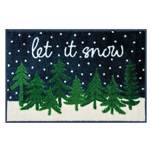 20'' x 30" Holiday Accent Rug - Let it Snow