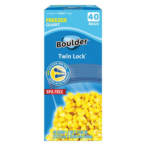 Quart Freezer Bags, 40 count