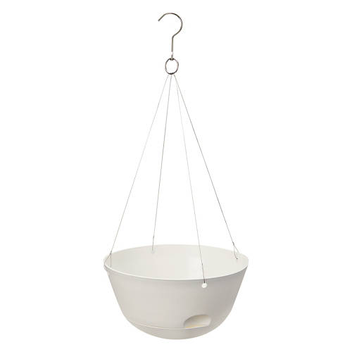 Self Watering Hanging Planter, White