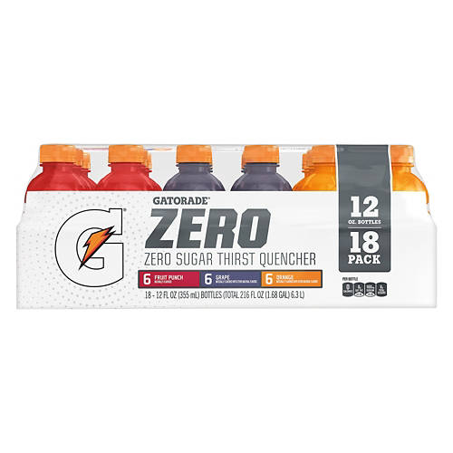 Fruit Punch Grape Orange Flavored Energy Drink - 18 pack, 12 fl oz bottle