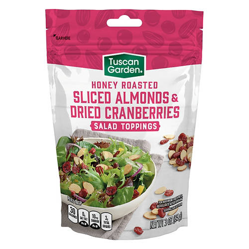 Almond & Dried Cranberries Salad Toppings, 3 oz Product Image Front shot 01