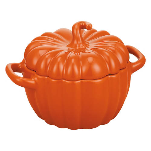 2 Qt. Large Pumpkin Casserole Dish, Orange