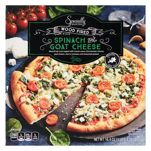 Spinach and Goat Cheese Pizza Product Image Front shot 01