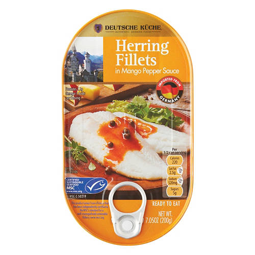 Herring Fillets in Mango Pepper Sauce, 7.05 oz