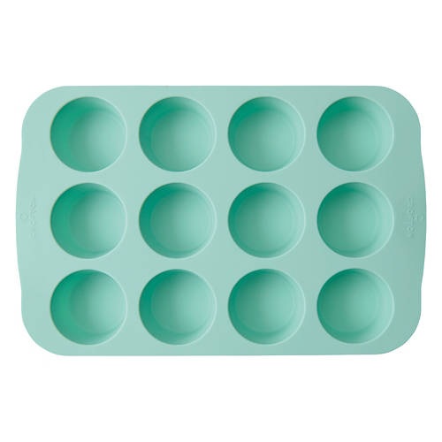 Mini Muff Pan Silicone Bakeware, Blue