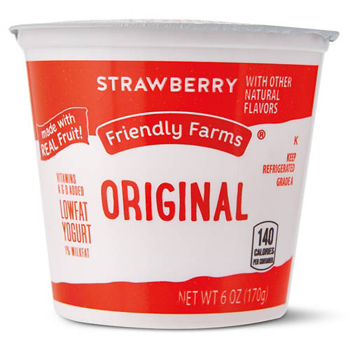 Low-fat Strawberry Yogurt, 6 oz