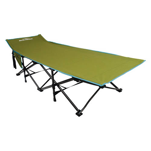 Collapsible Camping Cot, Green Product Image Front shot 01