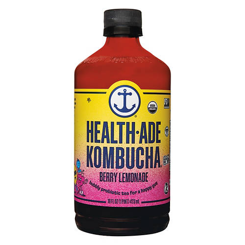 Organic Berry Lemonade Kombucha, 16 Fl oz Product Image Front shot 01