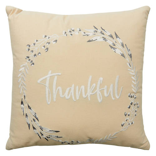 18” x 18” Thankful Harvest Decor Pillow