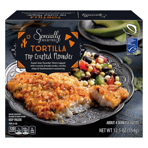 Tortilla Top Crusted Flounder, 4 count Product Image Front shot 01