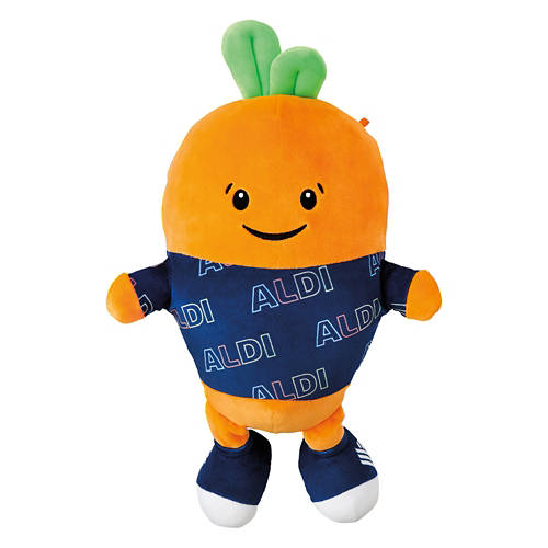 Kids Carrot Shaped ALDI Produce Plush Toy