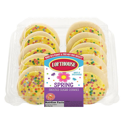 Soft Spring Frosted Sugar Cookies, 10 count Product Image Front shot 01