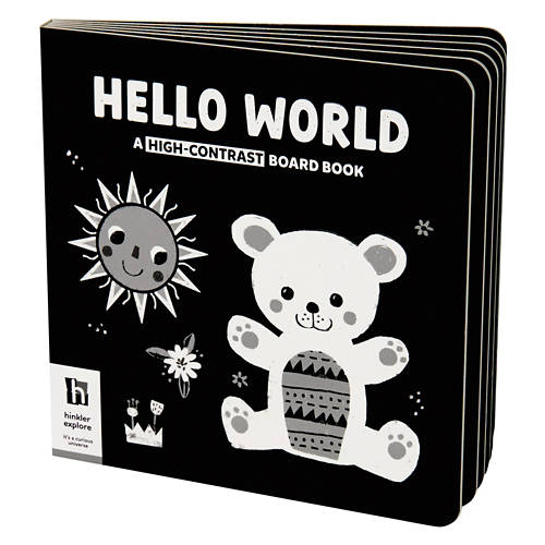 Baby High Contrast Board Book - Hello World