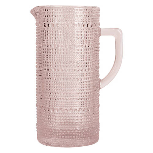 Hobnail Pitcher, Pink