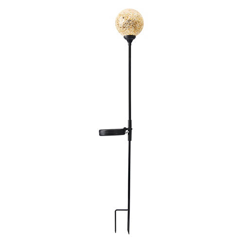 Mosaic Solar Garden Stake, Gold Flakes