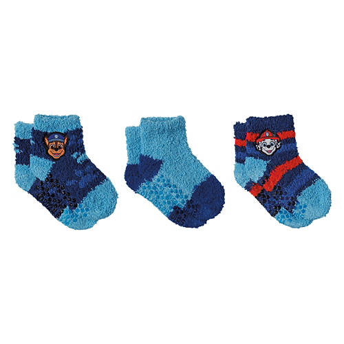 3pk Childrens Character Fuzzy Socks, Paw Patrol, Size 2T-4T