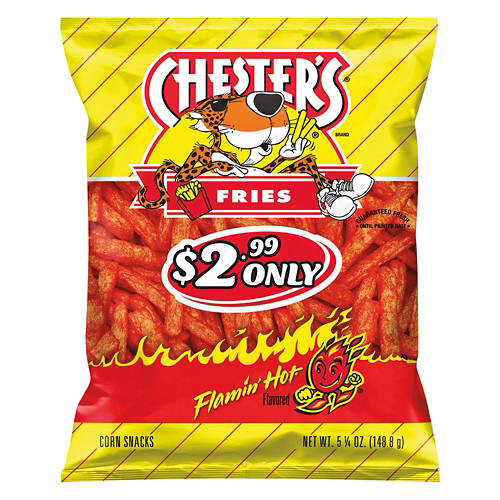 Flamin' Hot Flavored Fries, 5.25 oz Product Image Front shot 01