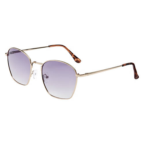 Ladies Polarized Sunglasses - Metal Gold
