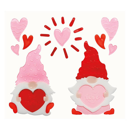 Valentine Gel Clings - Gnomes