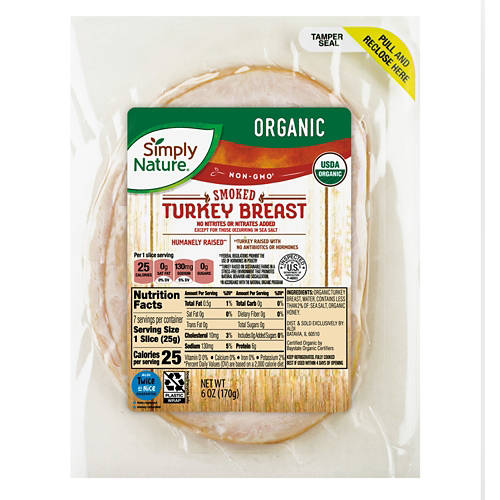 Organic  Smoked Turkey Breast, 6 oz