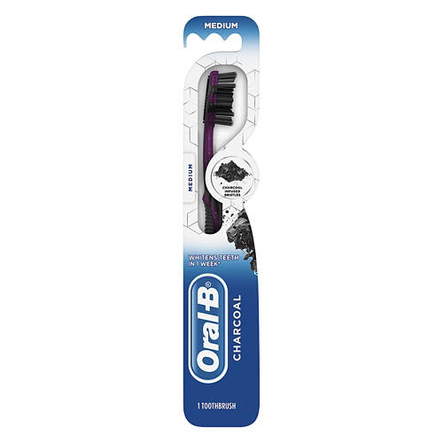 Medium Toothbrush, Charcoal