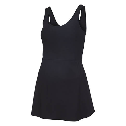 Ladies Premium Sleeveless Athleisure Dress, Black, L Product Image Front shot 01