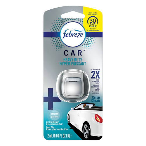 Heavy Duty Car Air Freshener - Crisp Clean, 1 count