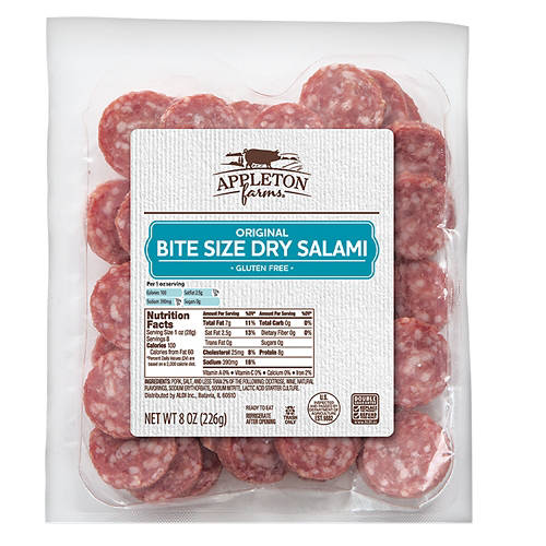 Original  Gluten Free Bite Size Dry Salami, 8 oz