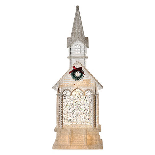 12" Tall LED Holiday Figurine - Church