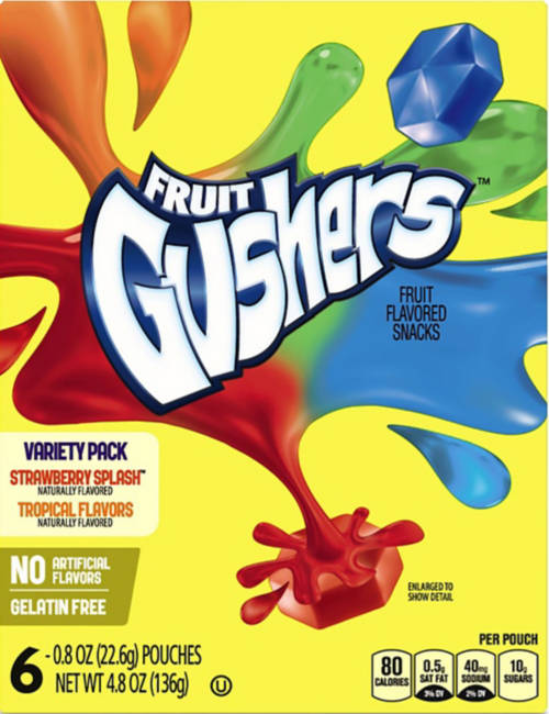 Gusher Variety Pack, 4.8 oz