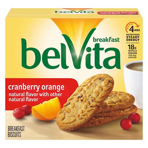 Belvita  Cranberry Orange Breakfast Biscuits, 5 count